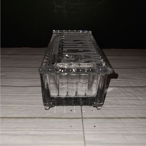 Hershey's Candy Bar Dish w/Lid Godinger Dublin Clear Lead Crystal - Picture 7 of 10